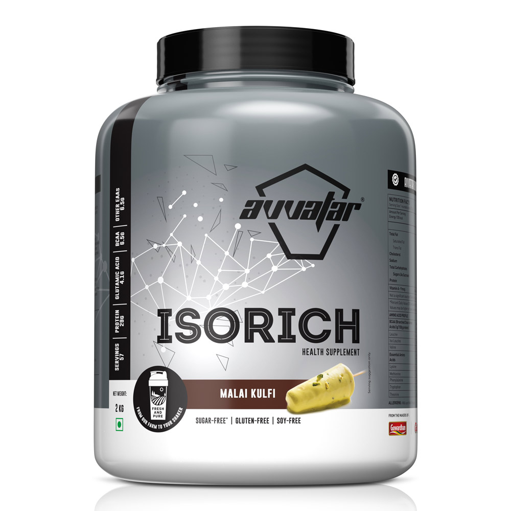 Buy high-quality Caramel Crème Isorich protein powder of premium isolate. Get closer to your goals with every scoop. Order now from Avvatar!